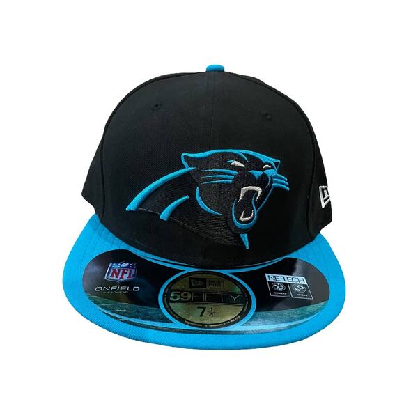 New era Carolina Panthers Fitted hat  7 1/4 - Picture 1 of 4